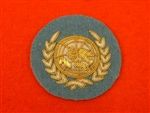 Officers United Nations Hand Embroidered Bullion Wire Beret Badge ( UN Beret Badge )