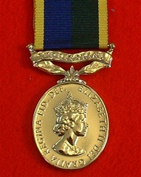 Full Size TA Efficiency ER II Long Service and Good Conduct Medal