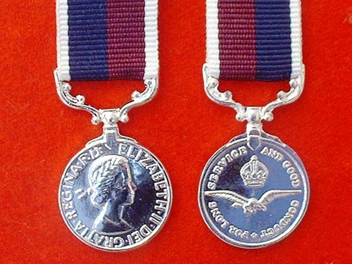 RAF Long Service & Good Conduct Miniature medals ( Royal Air Force LSGC )
