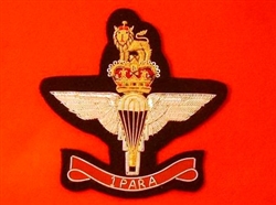 1 PARA Blazer Badge (1 Parachute Regiment Bullion Wire Blazer Badge)