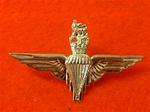 PARA Beret Badge ( Parachute Regiment Metal Beret Badge ) Queens Crown