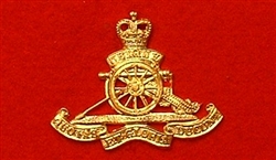 Royal Artillery Beret Badge ( RA Beret Bi-Metal Badge )