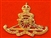 West Riding Artillery Kings Crown Metal cap badge.