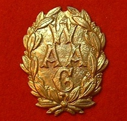 Women`s Army Auxiliary Corps Solid Metal Cap Badge