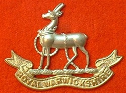 The Royal Warwickshire Regiment Metal Cap Badge
