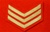 Mess Dress Sergeants Chevrons Gold on Red)
