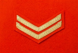 Mess Dress Corporal Chevrons Gold on Black