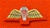 Mess Dress Para Badge Gold on red