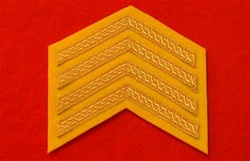 4 Bar Chevron Cavalry Yellow