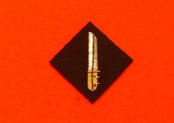 Mess Dress Combat Infantryman Employment Badge ( Gold on Black )