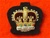 Staff Sergeants Mess Dress Crown Badge ( S/SGT Mess Dress Badge Gold on Black )