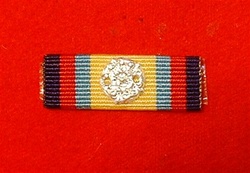 Gulf War 1 Rosette Medal Ribbon Bar Pin ( OP Granby Ribbon Bar )