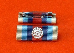 OSM Afghanistan medal Ribbon Pin & Rosette ( OP Herrick Afghanistan Rosette Pin ) Operational Service Medal Afghanistan