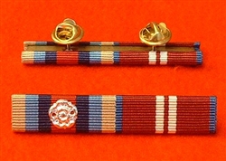 OSM Afghanistan + Rosette OP Herrick Diamond Jubilee Service Medal Ribbon Bar Stud Type