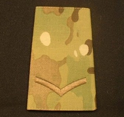 Multicam LCPL Combat Rank Slides ( Lance Corporal Multi Terrain Pattern Rank Slide )