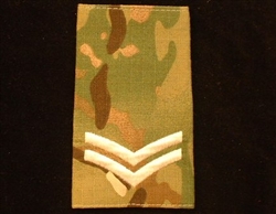 Quality Ivory CPL Muticam Rank Slide ( Corporal Multi Terrain Pattern Combat Rank Slide ) LCPL MTP Rank Slide