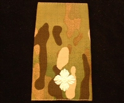 Quality Ivory Second Lieutenant  Muticam Rank Slide ( 2nd Lieutenant Multi Terrain Pattern