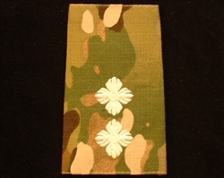 Quality Ivory Lieutenant  Muticam Rank Slide ( Lieutenant Multi Terrain Pattern