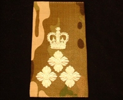 Quality Ivory Colonel Muticam Rank Slide ( Brig Multi Terrain Pattern