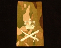 Quality Ivory Lieutenant General Muticam Rank Slide ( lt gen Multi Terrain Pattern
