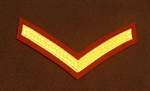 Number 1 Dress PARA Maroon L/CPL Chevron ( Parachute Regiment Lance Corporal Tapes )