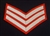 Sergeant Number 1 Dress Silver Chevrons ( 3 Bar Silver Stripes )