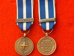 NATO KOSOVO MINIATURE MEDAL