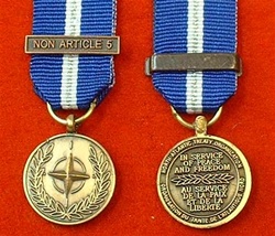 NATO Non Article 5 Bosnia Miniature Medal