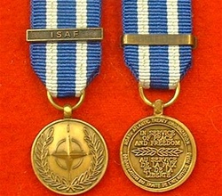 NATO ISAF Afghanistan Miniature Medal