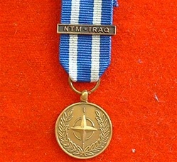 NTM-IRAQ NATO  Miniature Medal
