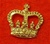 Officers Gold Crown Clutch Pins for Service Dress 5/8th" ( officers service dress crown )