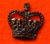 Officers black Crown Clutch Pins for Service Dress 5/8th" ( officers service dress crown )