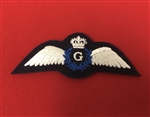 High Quality RAF G Reserve Pilot Glider Wings Badge
