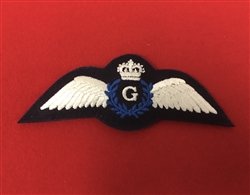 High Quality RAF G Reserve Pilot Glider Wings Badge
