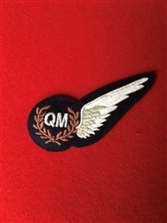 High Quality RAF Quarter Master Badge (Half Wing)