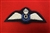 High Quality RAF New King's Crown Glider Pilot Wings Hook & Loop Option