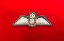 High Quality RAF Pilot Combat Wings King's Crown MTP Patch with Hook & Loop Option