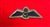 High Quality RAF Pilot Combat Wings King's Crown Black Embroidery MTP Patch with Hook & Loop Option