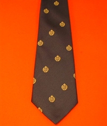 Quality RAF Navy Blue Crest Motif Tie ( Royal Air Force Tie ) RAF Tie
