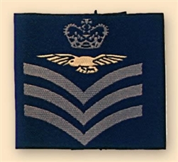 Blue Flight Sergeant Aircrew Rank Slides ( RAF Air Crew FT SGT )