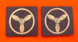 Official RAF Senior Aircraftsman Technician Shoulder Slides x 2 ( RAF NCO'S SAC Tech Blue Shoulder Slides )