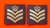 Official RAF Flight Sergeant Shoulder Slides x 2 ( RAF FS Blue Shoulder Slides )