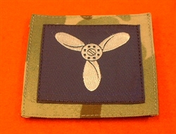 Royal Airforce Senior Aircraftsman MTP UBAC'S Patch Velcro Backed 9 RAF SAC Multicam UBAC'S Multi Terrane Pattern Rank Badge )