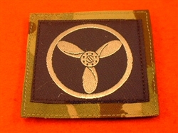 Royal Airforce Senior Aircraftsman Technician MTP UBAC'S Patch Velcro Backed ( RAF SAC Tech Multicam UBAC'S Multi Terrane Pattern Rank Badge )