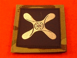 Royal Airforce Junior Technician MTP UBAC'S Patch Velcro Backed ( RAF Jnr Tech Multicam UBAC'S Multi Terrane Pattern Rank Badge )
