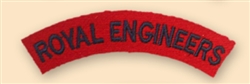 Re-Enactors Royal Engineers Shoulder Title