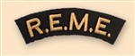 Re-Enactors Royal Electrical & Mechanical Engineers Shoulder Title ( Reenactors REME Badges )