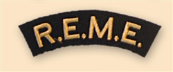 Re-Enactors Royal Electrical & Mechanical Engineers Shoulder Title ( Reenactors REME Badges )