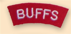 Buffs Uniform Shoulder Titles ( Re-Enactors Badges )