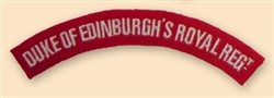 Duke of Edinburghs Royal Regiment Uniform Shoulder Titles ( DERR Re-Enactors Badges )